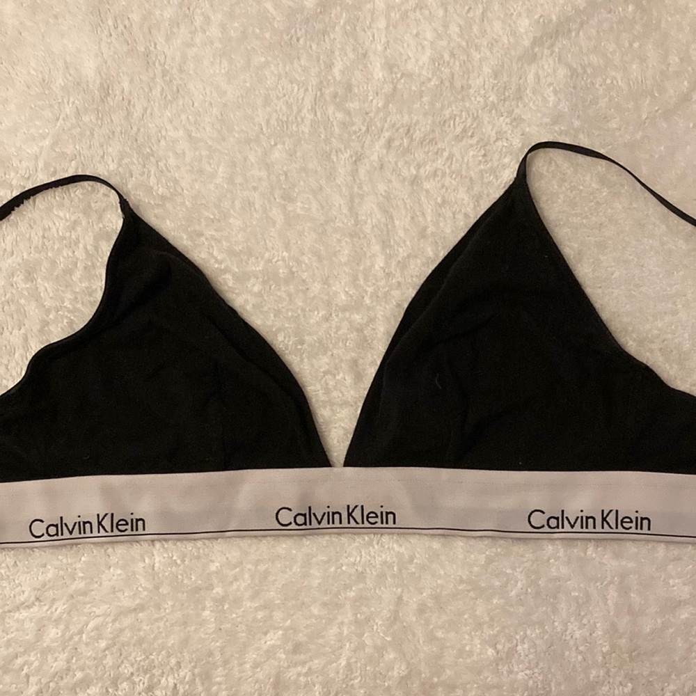 Calvin Klein black Logo bralette